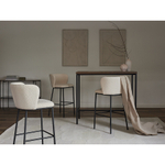 Стул барный foggy, букле, молочный