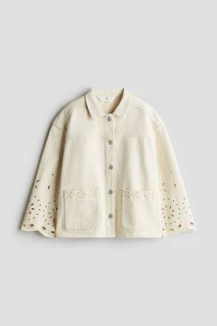H&M Джинсовая куртка, кремовый