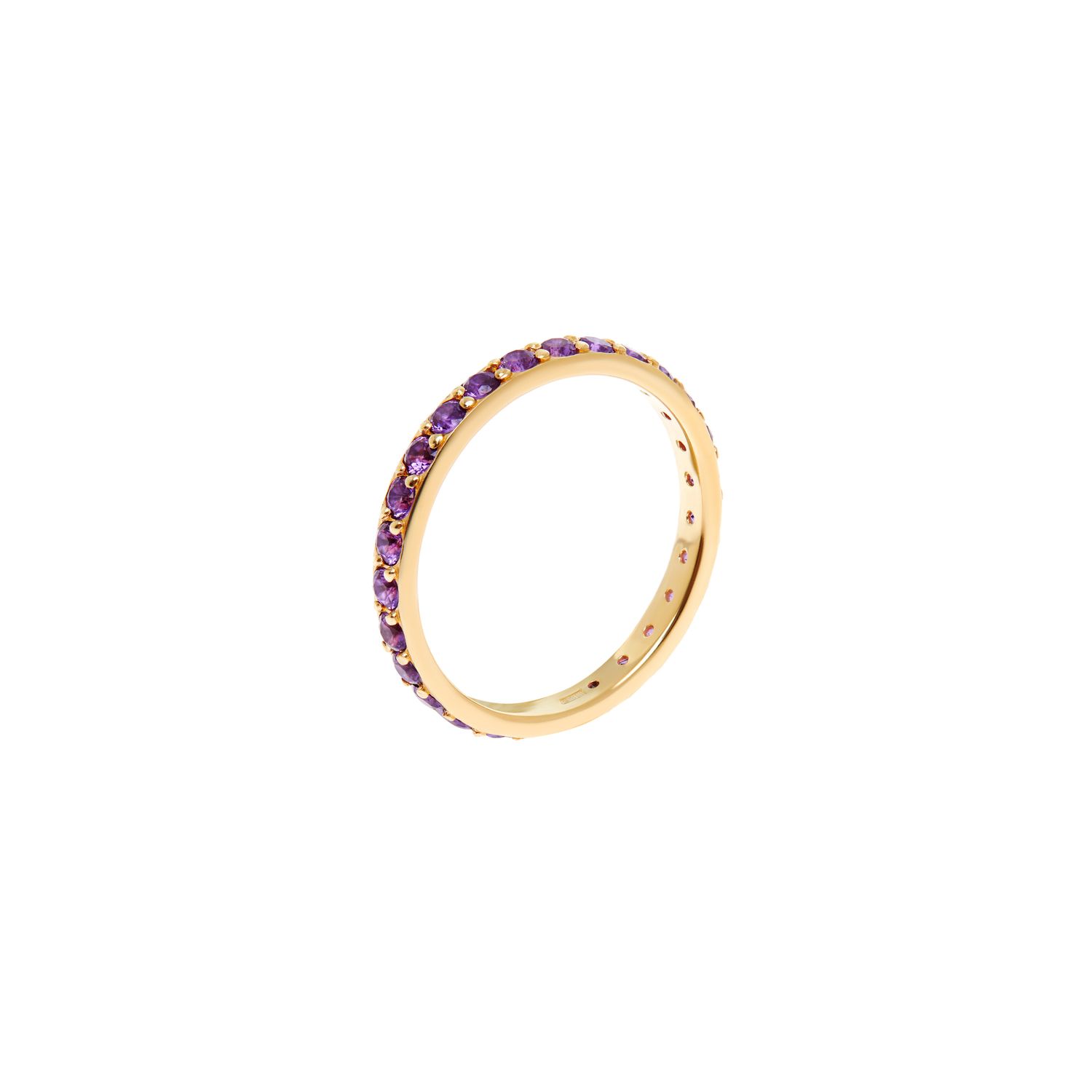 Кольцо Pave Ring – Gold Violet