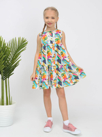 Платье кулирка "Флорида-8" молочный, р.122 (Ивашка)