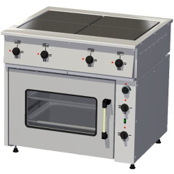 Плита электрическая Тулаторгтехника ПЭ-0,48Мт-011 (жарочный шкаф, ТЭН, черн. мет. камера, стекло)