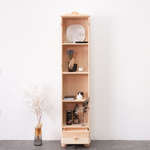 Стеллаж 3 полки Бритта из сосны, с ящиком, 40х32х182