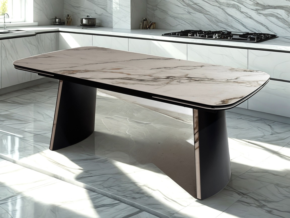 Стол М-City DISAUR Вальдемар (Valdemar 180 Kl-188 Итальянская керамика, стекло, темно-серый, Kl-188