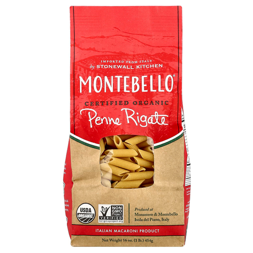 Montebello, Organic Penne Rigate, 16 oz (454 g)