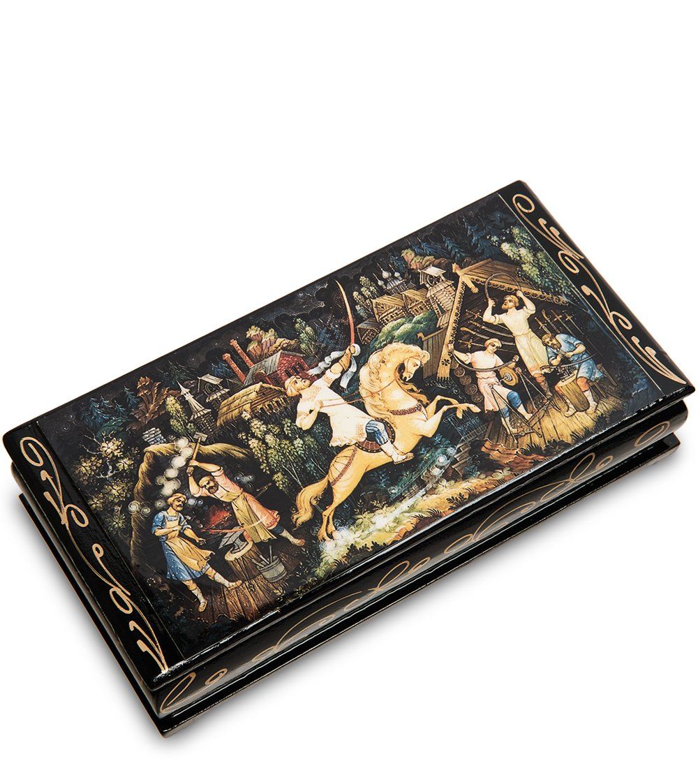 Народные промыслы ШК-11/12-C Шкатулка-купюрница в технике декупаж (8х17х4)