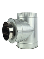 Сэндвич-тройник Ø 150x200 (укороченный) (оцин/нерж)