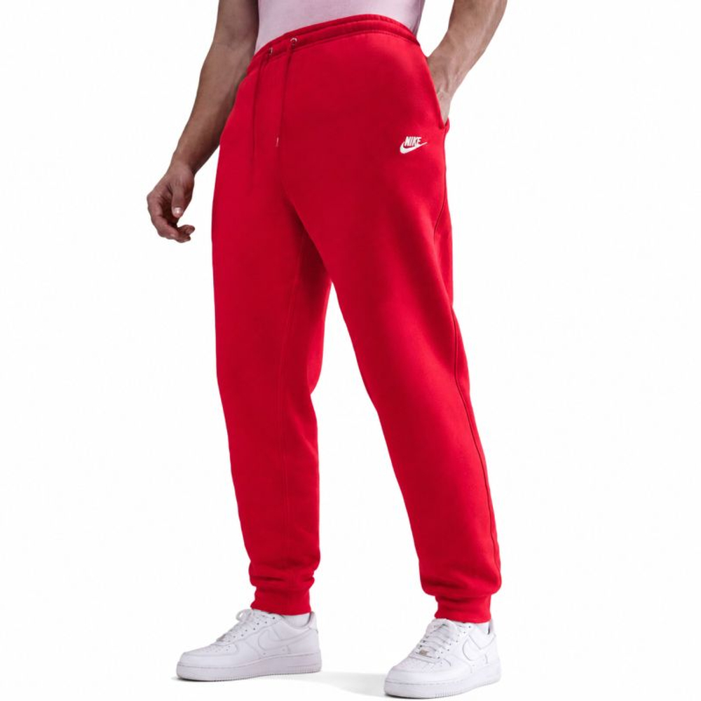 Мужские теннисные штаны Nike Club Jogger - university red/white