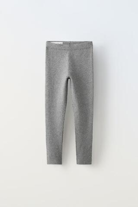 ZARA ЛЕГИНСЫ В РУБЧИК, АНТРАЦИТОВО-СЕРЫЙ