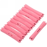 Бигуди пластмассовые-коклюшки 10шт «Styling», микс 6 цветов, d=1,6см (прозрачный пакет с подвесом), без резинки