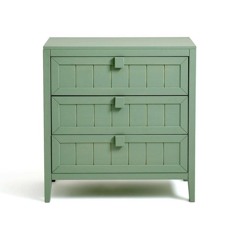 Комод для одежды, 75х35х90, Carlos, из сосны, 3 ящика, эвкалипт, Dipriz