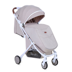 Детская прогулочная коляска Nuovita Giro Lux Beige, Bianco / Бежевый, Белый