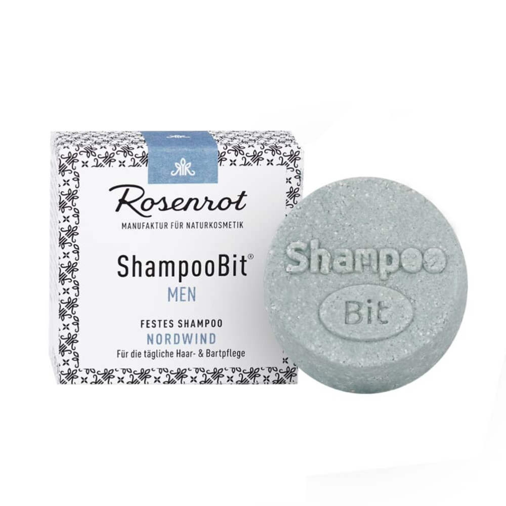 Твердый шампунь Rosenrot ShampooBit® MEN Nordwind (для волос и бороды), 55 гр
