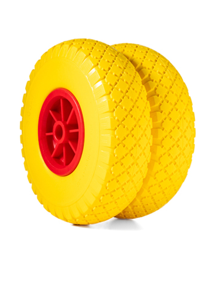 Колесо с цельнолитой полиуретановой шиной, 2шт, d 260мм, ось 20мм