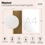 Настенный светильник (бра) Maytoni MOD324WL-01BS