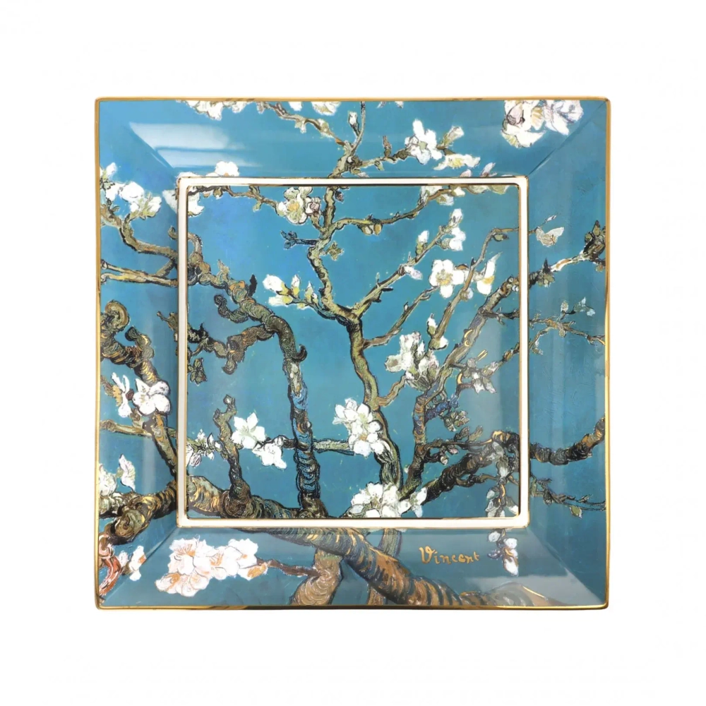 Goebel Тарелка Almond Tree 30x30 см голубая