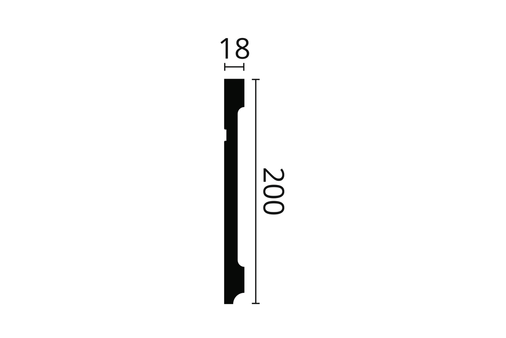 ПЛИНТУС ПОТОЛОЧНЫЙ FD20 WALLSTYL