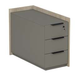 15ТОУЯ-ШД.609 Тумба опорная, угл, с ящ, с замком (универс: прав/лев) (884*404*670)