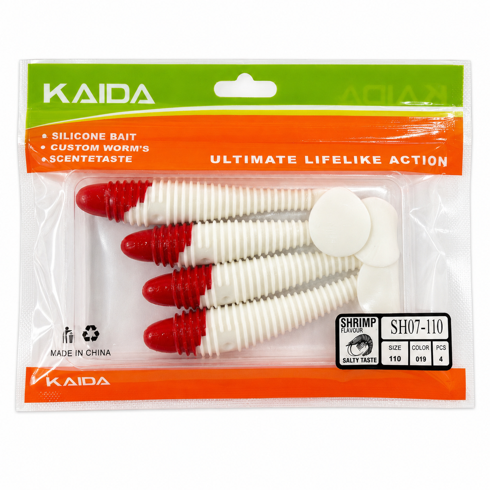 Набор силиконов KAIDA SH07-110 11см 4шт COL019 №47
