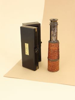 Nautical Подзорная труба в деревянном футляре