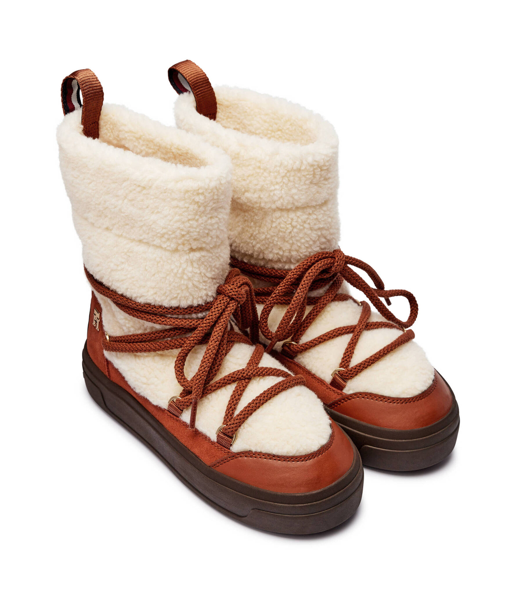 Кожаные угли shearling Tommy Hilfiger - коричневый(FW0FW08252)