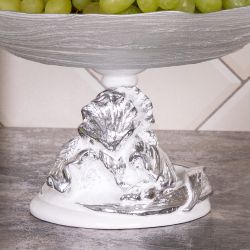 Фруктовница-конфетница Ирис Визир Античное Серебро