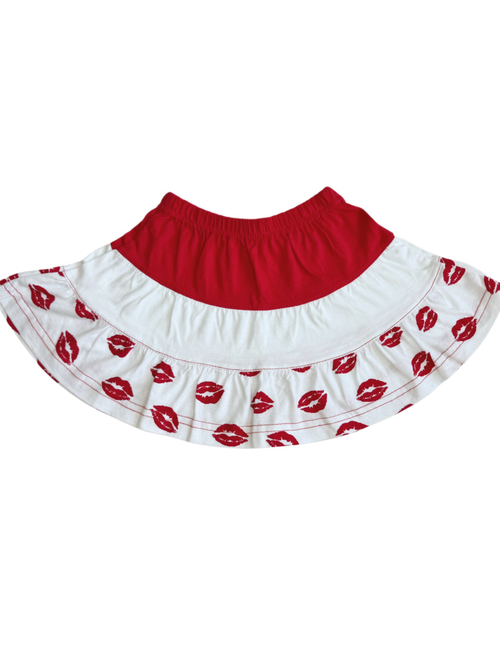 Юбочка Поцелуйчики red