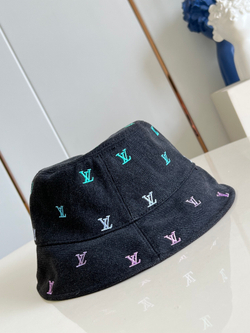Louis Vuitton Blason Shading Denim Reversible Bucket Hat