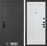 Дверь входная Лабиринт ACUSTIC 12 Белое дерево металлическая