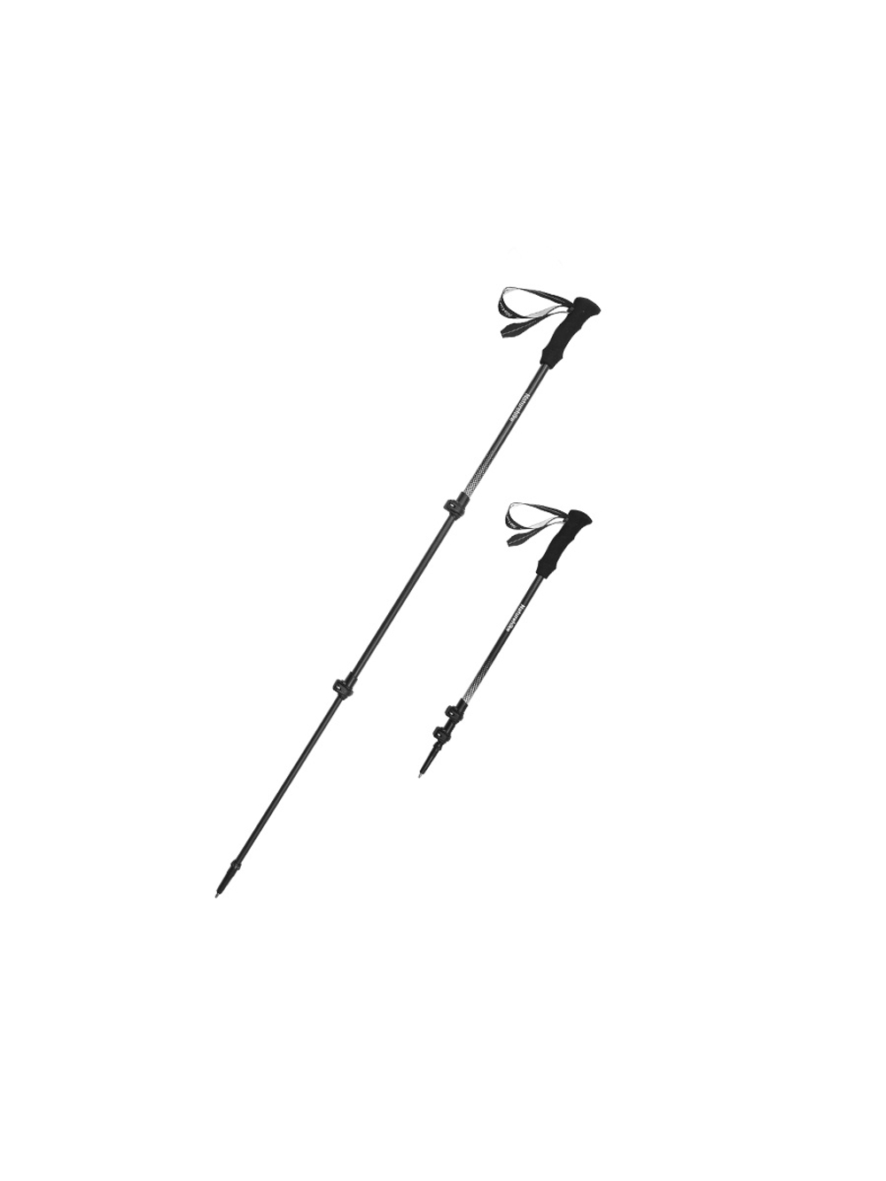 Палка треккинговая Naturehike CNK2300DS010 Carbon Fiber Hoar Trek EXT1 62-135см темно-серый