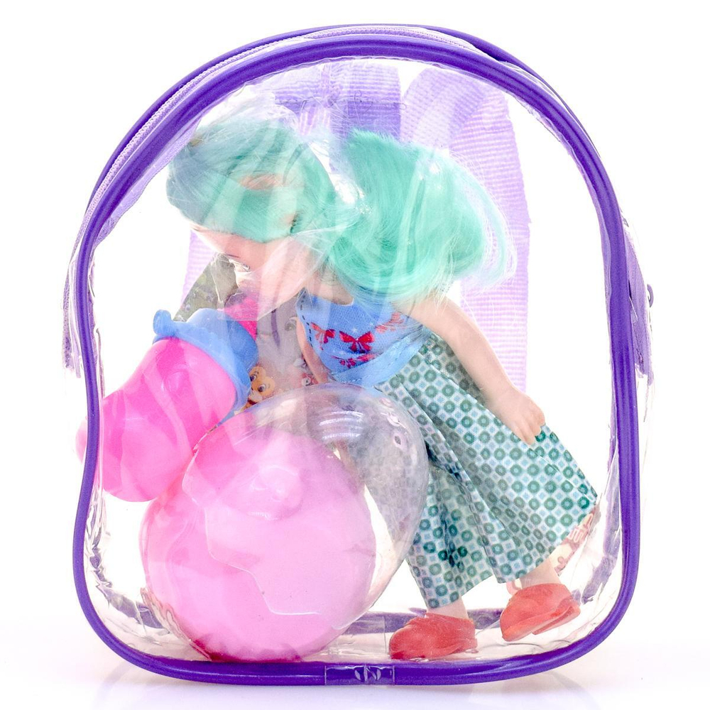 Кукла тип Модница-мини с аксесс. и пони, рюкзак 6028-12