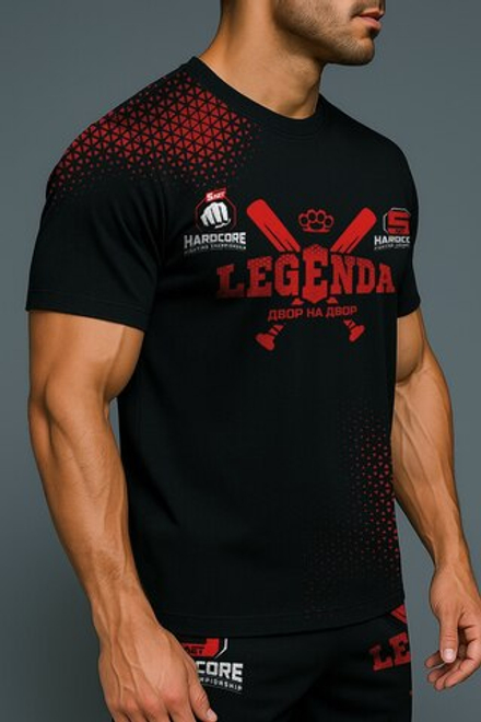 Футболка тренировочная LEGENDA Двор на Двор красная