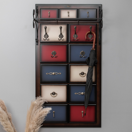 Вешалка настенная Пандора 3 Орех Mix Bright