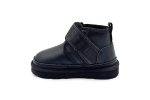 UGG Kids Neumel Snapback Leather Black