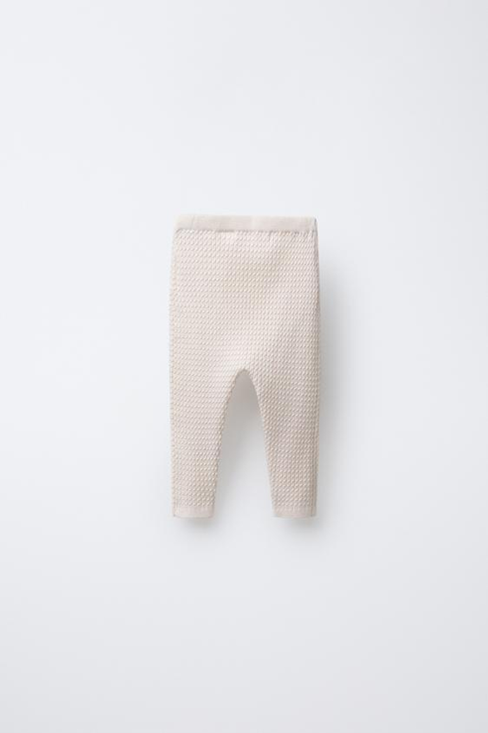 ZARA ЛЕГИНСЫ В РУБЧИК, ЭКРЮ