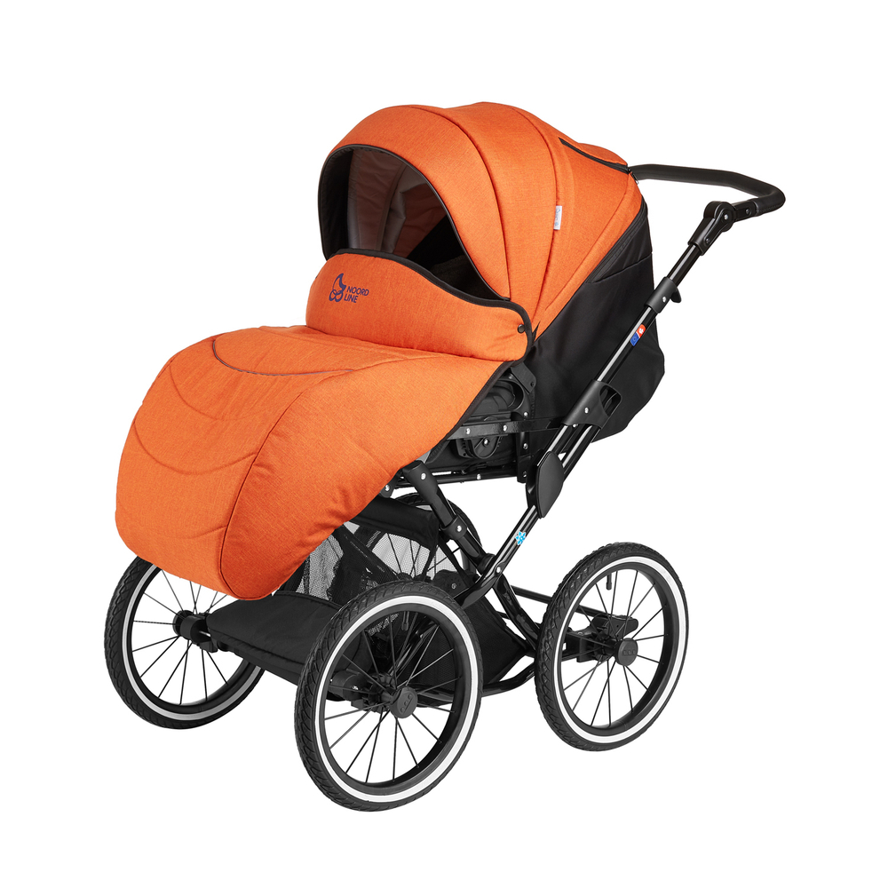 Детская коляска Noordline Olivia Classic 3 в 1 (оранжевый)