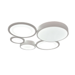 Потолочный светодиодный светильник 101Вт, 6210лм, 3000-6000K, Ra>80, плавная регулировка мощности, изменение цветовой температуры, пульт, металл/акрил, белый