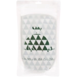 Мочалка - варежка с нейлоном «Premium - Paradise», цвет серый / синий, 22*14см (ZIP пакет)