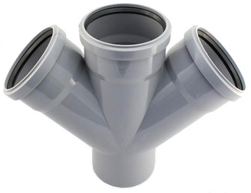 Крестовина Ostendorf HTDA 110/110 мм 45° канализационная арт. 115880