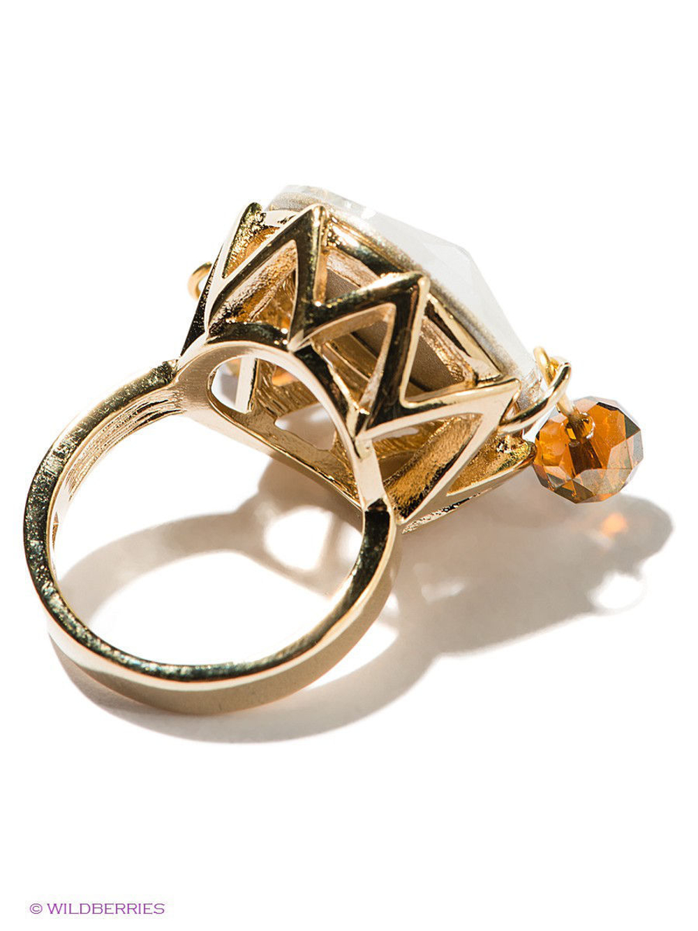 "Лофело" кольцо в золотом покрытии из коллекции "Шапито" от Jenavi