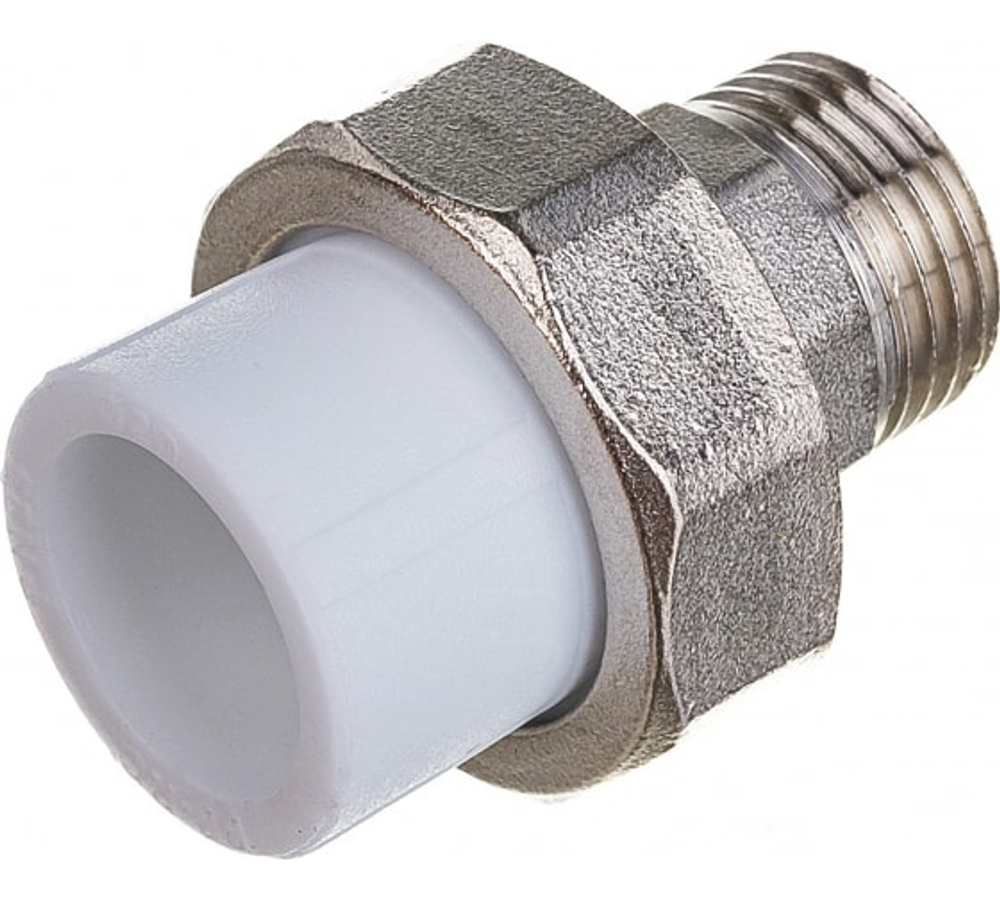 Муфта разъемная американка ППР 25 х 3/4" НР VALFEX PP-R полипропиленовая белая