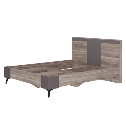 Кровать 1.6 м Кассандра КР-19 Дуб смоки/MF14