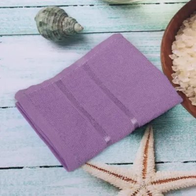 Полотенце махровое 30*30см «LUNA» цвет сиреневый 10250 плотность 360гр/м2