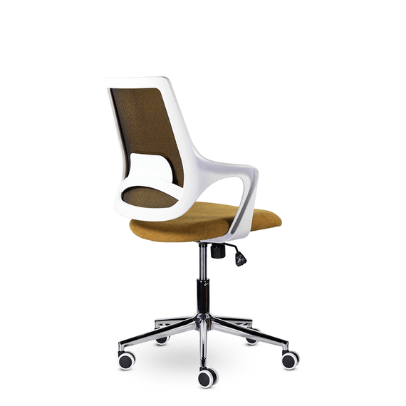 Кресло М-804 Ситро/Citro whitePL хром Ср МТ01-4/МТ70-13 (оранжевый)