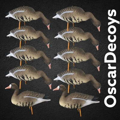 Белолобый гусь OSCAR DECOYS ELITE 3D Speckbelly Goose Мягкий пластик 10 шт (8+2)