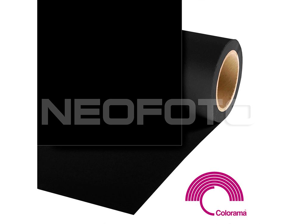 Фон бумажный Colorama CO168 Black 2.72х11 м черный