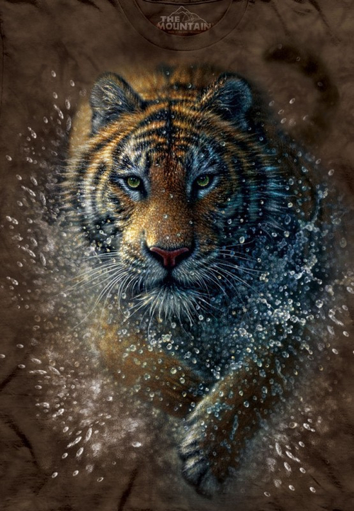 Футболка детская Mountain с изображением всплеска тигра - Tiger Splash