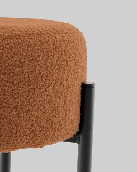 Стул барный Мали букле терракотовый