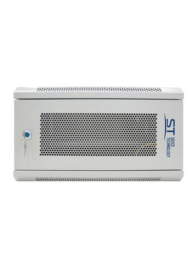 Шкаф телекоммуникационный настенный ST-NCP6U02 (СЕРЫЙ) С ПОЛКОЙ