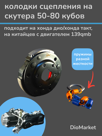 Плата сцепления тюнинг хонда дио/такт / 139QMB (PRO)