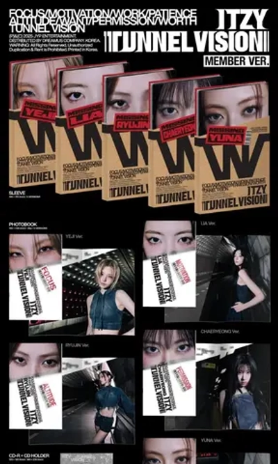 Альбом ITZY - TUNNEL VISION [Member ver.]